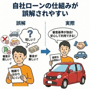 自社ローンの仕組みが誤解されやすい