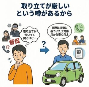 取り立てが厳しいという噂があるから