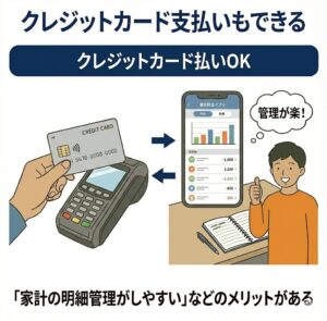 クレジットカード支払いもできる