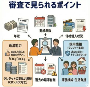 審査で見られるポイント