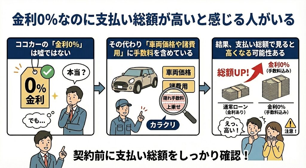 金利0％なのに支払い総額が高いと感じる人がいる