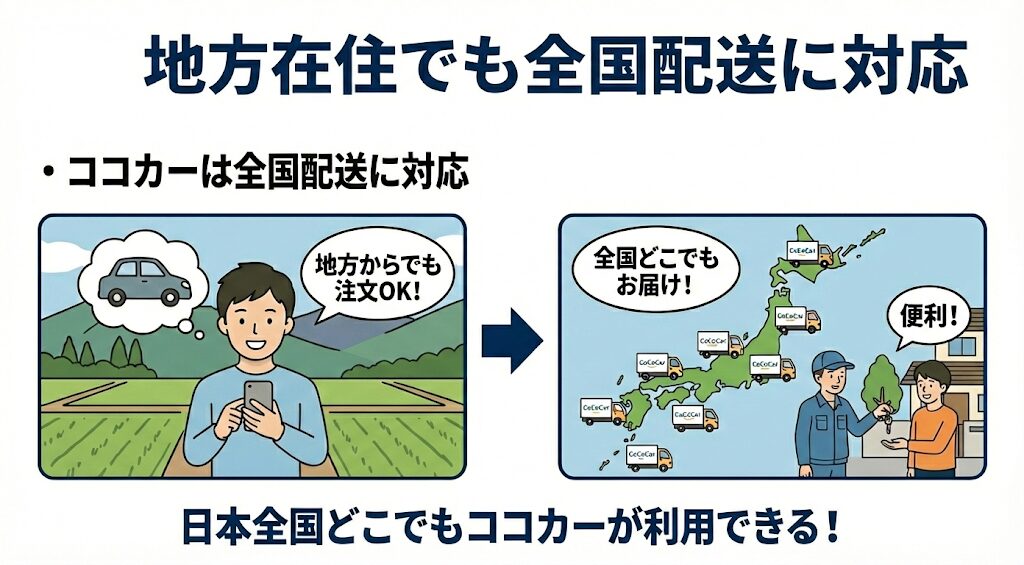 地方在住でも全国配送に対応